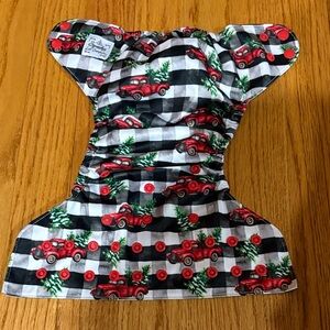 Christmas Tree and Red Truck Cloth Diaper Cover